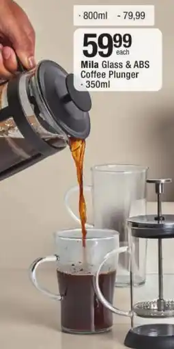 Checkers Mila Glass & ABS Coffee Plunger offer