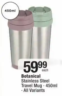 Checkers Botanical Stainless Steel Travel Mug offer