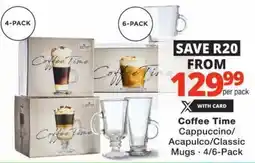 Coffee Time Cappuccino/ Acapulco/Classic Mugs