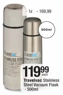 Checkers Travelvac Stainless Steel Vacuum Flask offer