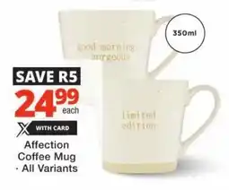 Checkers Affection Coffee Mug offer