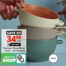 Checkers Tuscany Soup Bowl offer
