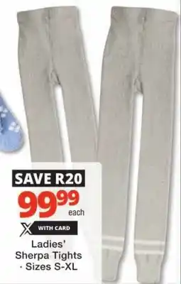 Checkers Ladies' Sherpa Tights offer