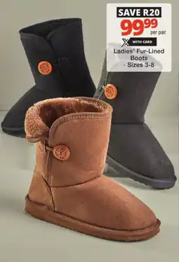 Checkers Ladies' Fur-Lined Boots offer