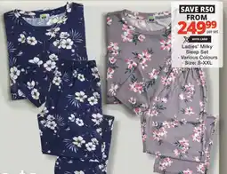 Checkers Ladies' Milky Sleep Set offer