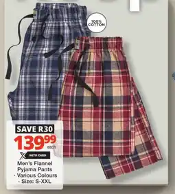 Checkers Men's Flannel Pyjama Pants offer