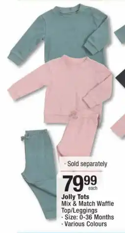 Checkers Jolly Tots Mix & Match Waffle Top/Leggings offer