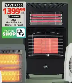 Checkers Alva Gas & Electric Heater offer
