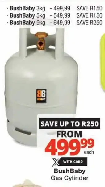 Checkers BushBaby Gas Cylinder offer