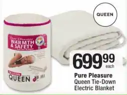 Checkers Pure Pleasure Queen Tie-Down Electric Blanket offer