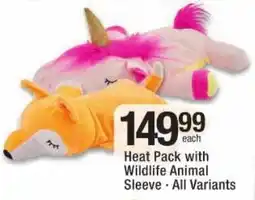 Checkers Heat Pack with Wildlife Animal Sleeve offer