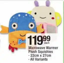 Checkers Microwave Warmer Plush Squishies offer