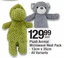 Checkers Plush Animal Microwave Heat Pack offer