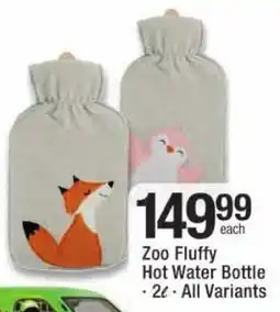 Checkers Zoo Fluffy Hot Water Bottle offer