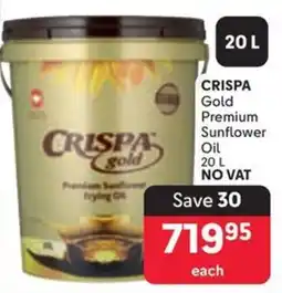 Makro CRISPA Gold Premium Sunflower Oil offer