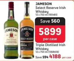 Makro JAMESON Select Reserve Irish Whiskey offer