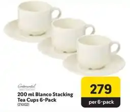 Makro Continental Blanco Stacking Tea Cups offer