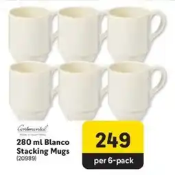 Makro Continental Blanco Stacking Mugs offer