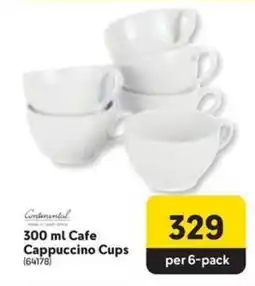 Makro Continental Cafe Cappuccino Cups offer