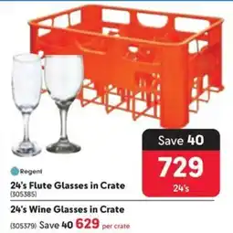 Makro Regent Flute Glasses in Crate offer
