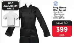 Makro Long Sleeve Chef Jacket offer