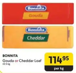 Makro BONNITA Gouda or Cheddar Loaf offer
