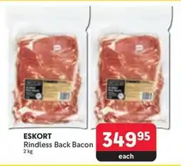 ESKORT Rindless Back Bacon