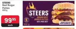 Makro STEERS Beef Burger Patties offer