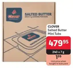 Makro CLOVER Salted Butter Mini Tubs offer