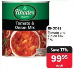 Makro RHODES Tomato and Onion Mix offer