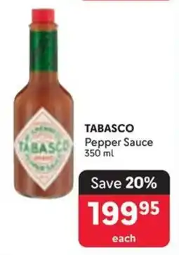 Makro TABASCO Pepper Sauce offer