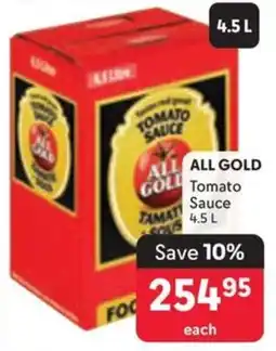 Makro ALL GOLD Tomato Sauce offer