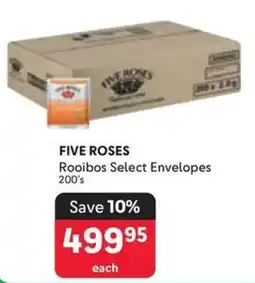 Makro FIVE ROSES Rooibos Select Envelopes offer