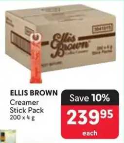 Makro ELLIS BROWN Creamer Stick Pack offer