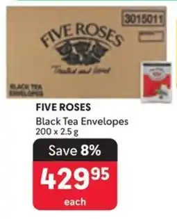 Makro FIVE ROSES Black Tea Envelopes offer