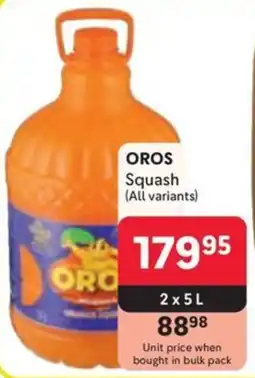 Makro OROS Squash offer