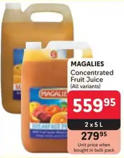 Makro MAGALIES Concentrated Fruit Juice offer