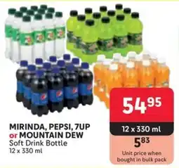 Makro MIRINDA, PEPSI, 7UP or MOUNTAIN DEW Soft Drink Bottle offer