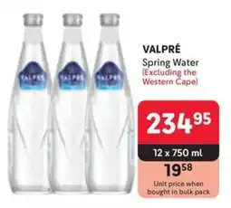 Makro VALPRÉ Spring Water offer