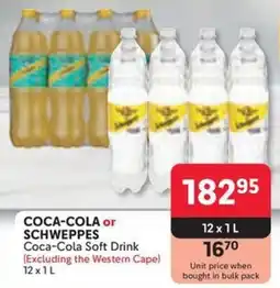 Makro COCA-COLA or SCHWEPPES Coca-Cola Soft Drink offer