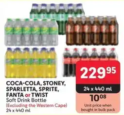 Makro COCA-COLA, STONEY, SPARLETTA, SPRITE, FANTA or TWIST Soft Drink Bottle offer