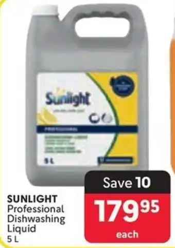 Makro SUNLIGHT Professional Dishwashing Liquid offer