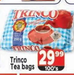 Supa Store TRINCO Tea bags offer