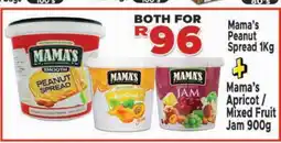 Supa Store Mama's Peanut Spread 1kg + Mama's Apricot / Mixed Fruit Jam 900g offer