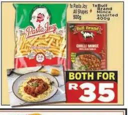 Supa Store Pasta Joy & Bull Brand Mince offer