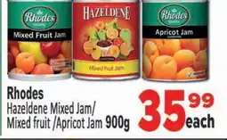 Supa Store Hazeldene Mixed Jam/Mixed fruit/Apricot Jam 900g offer