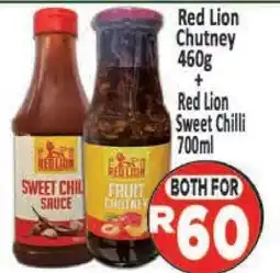 Supa Store Red Lion Chutney 460g + Red Lion Sweet Chilli 700ml offer
