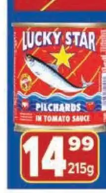 Supa Store LUCKY STAR PILCHARDS IN TOMATO SAUCE offer