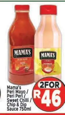 Supa Store Mama's Peri Mayo / Peri Peri / Sweet Chilli / Chip & Dip Sauce 750ml offer