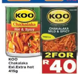 Supa Store KOO Chakalaka Exl.Extra hot 415g offer